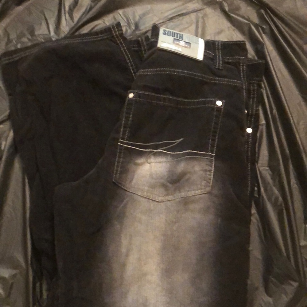 South pole. Corduroy pants